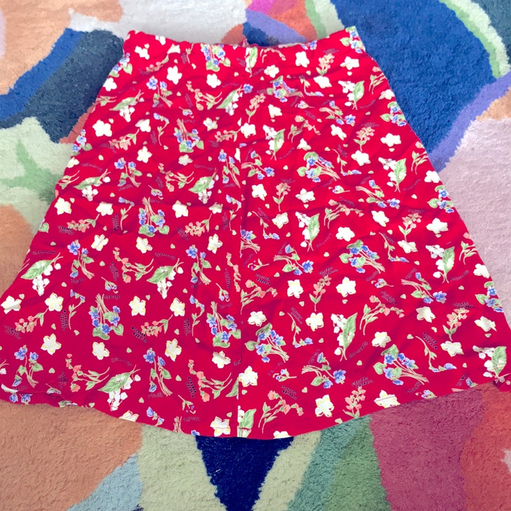 Handmade Flowy Floral Skirt